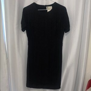 Black Polka Dot Mini Dress